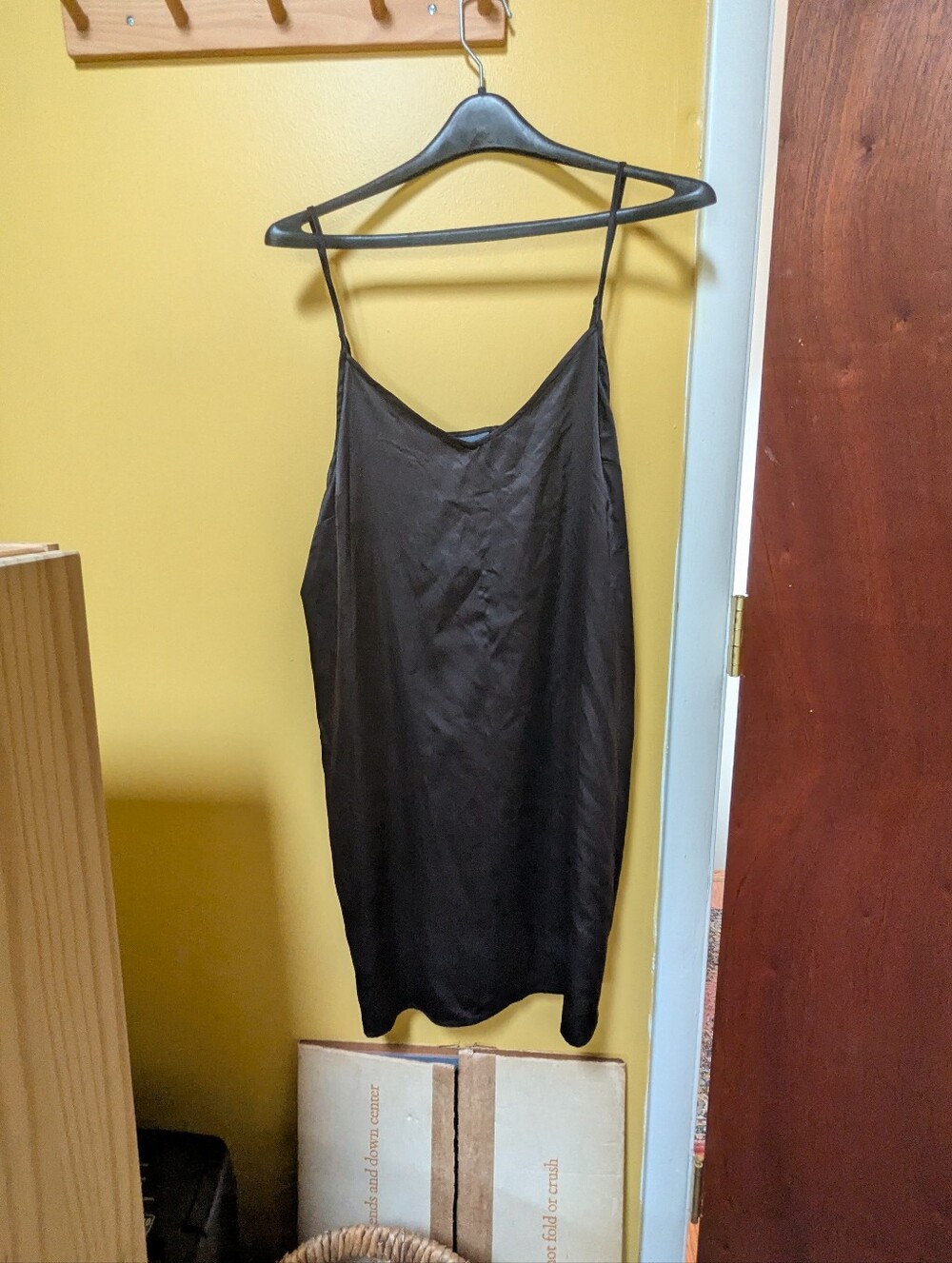 Modcloth Sheer Long-Sleeve Tie-Neck Mesh Dress And Slip - Black - Picture 6 of 7